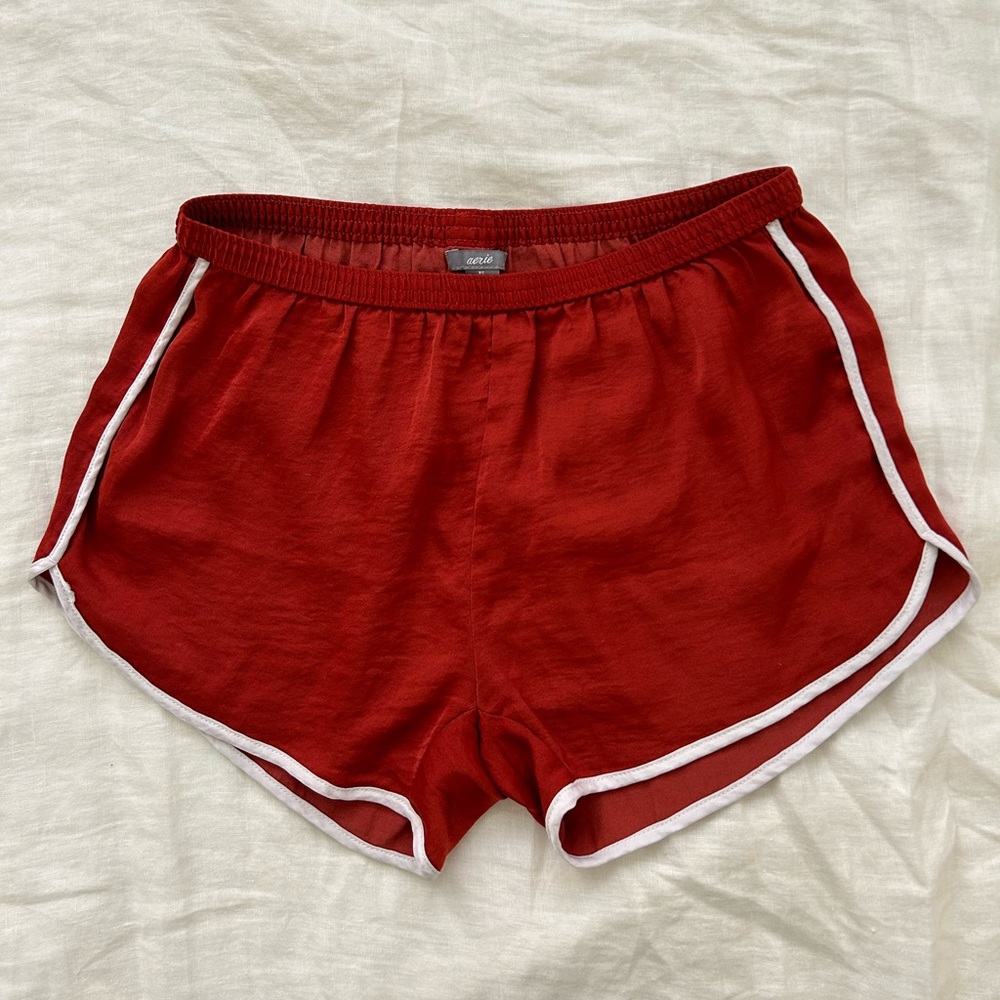 Red Aerie Shiny Dolphin Shorts
